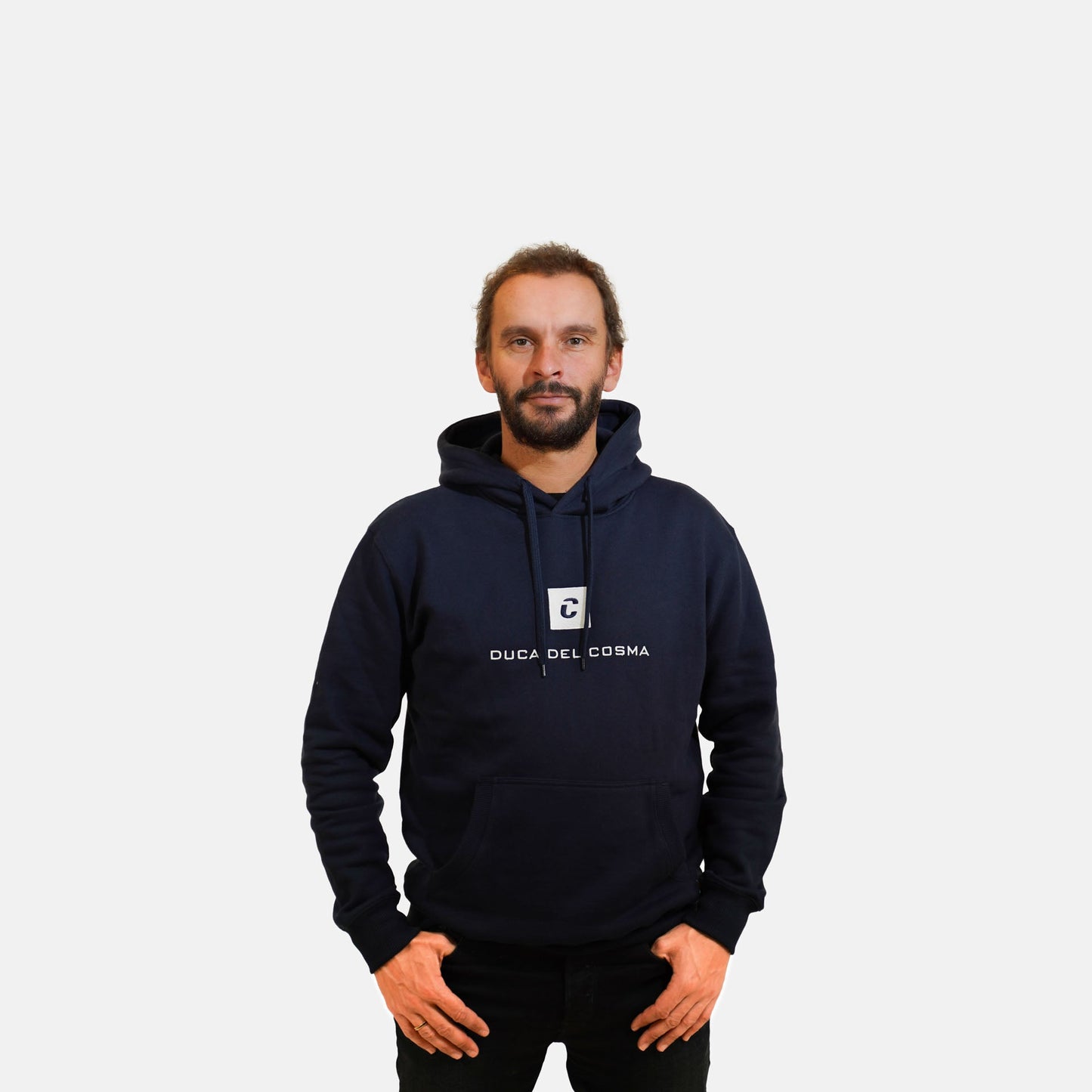 golf hoodie, blauwe golf hoodie, golf trui, dames golf trui, heren golf trui, Duca del Cosma