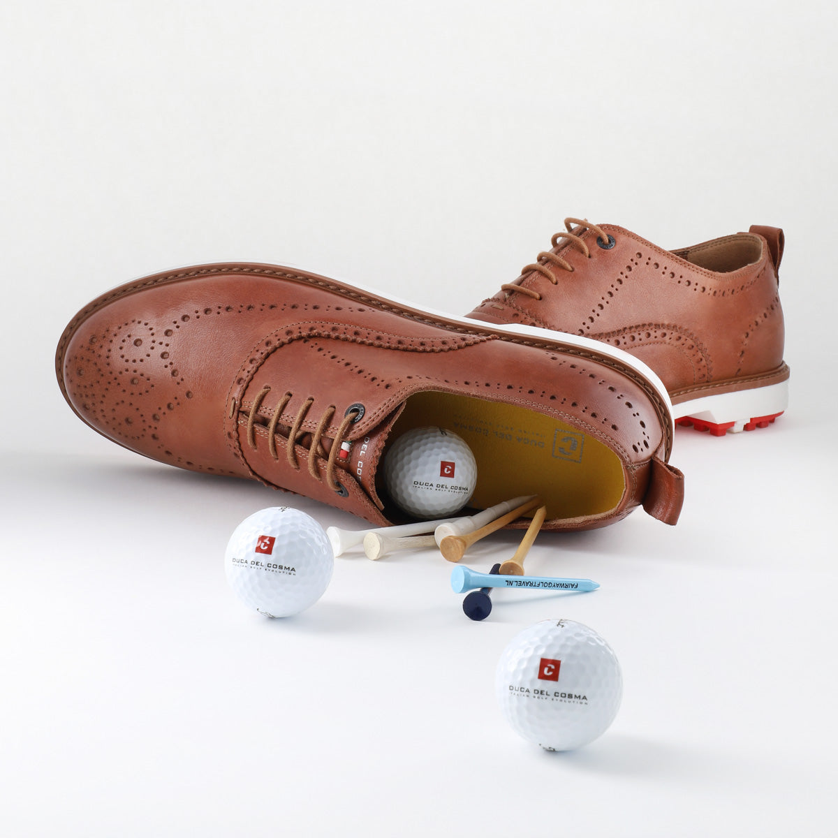 Churchill - Bruin Heren Golfschoen