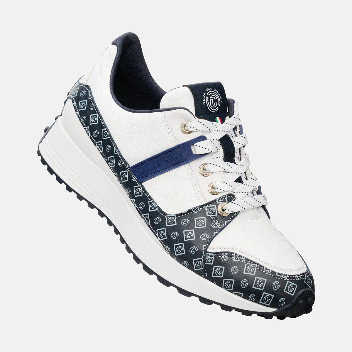 Waterdichte golfschoen, Witte golfschoenen,Lichtgewicht golfschoenen, Spikeless golfschoenen,Duca del Cosma, Dames golfschoenen