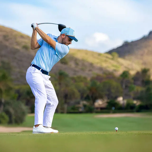 Witte leren heren golfschoenen Duca del Cosma