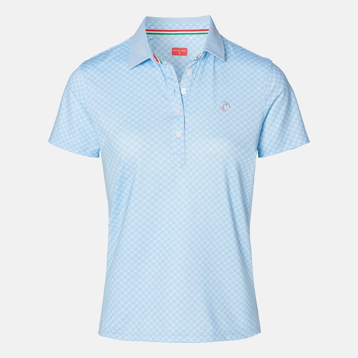 Dames Golf Polo Chiara Licht Blauw/Wit โ Duca del Cosma NL
