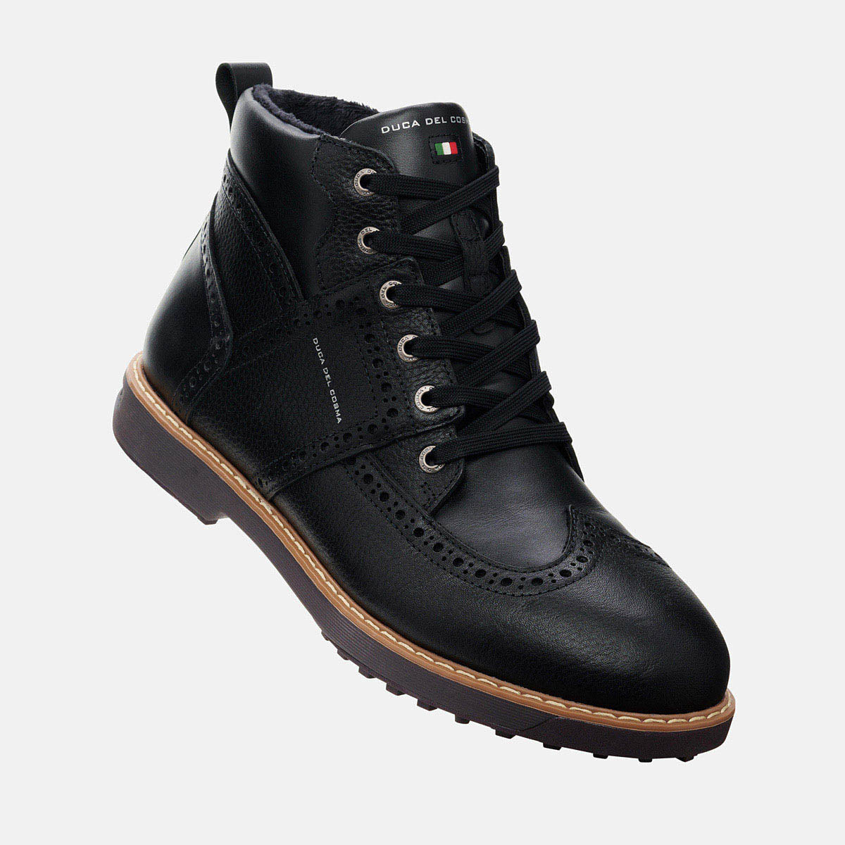 Heren zwart golfschoen