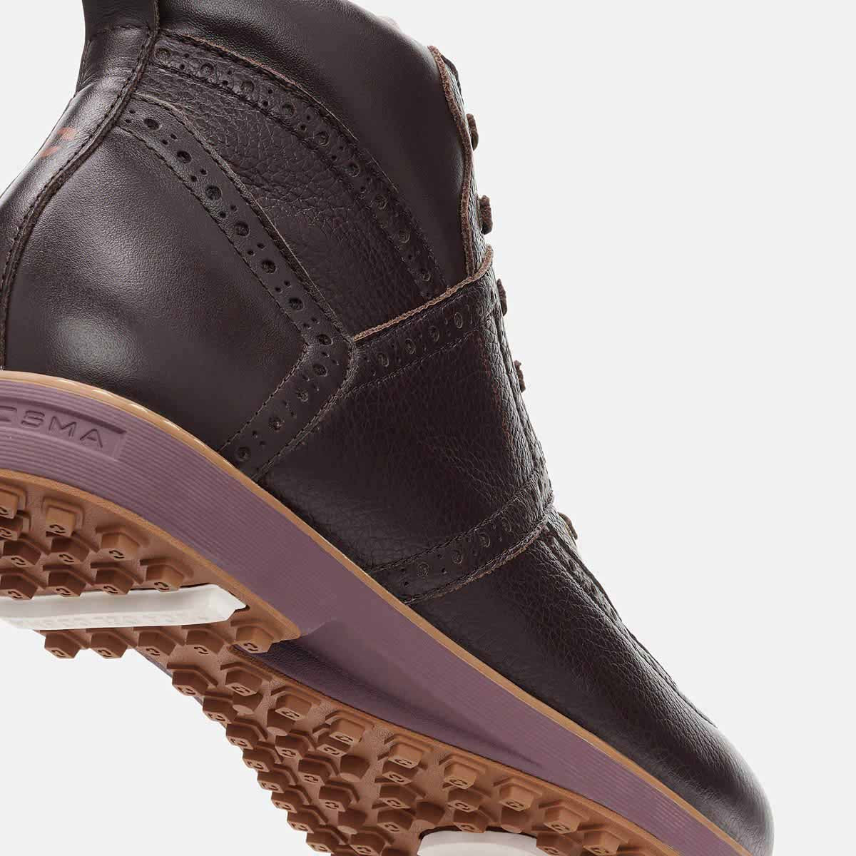 Heren bruin golfschoen