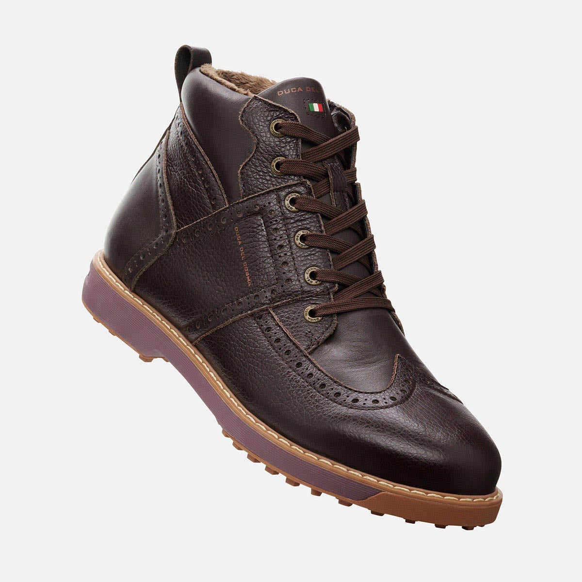 Heren bruin golfschoen