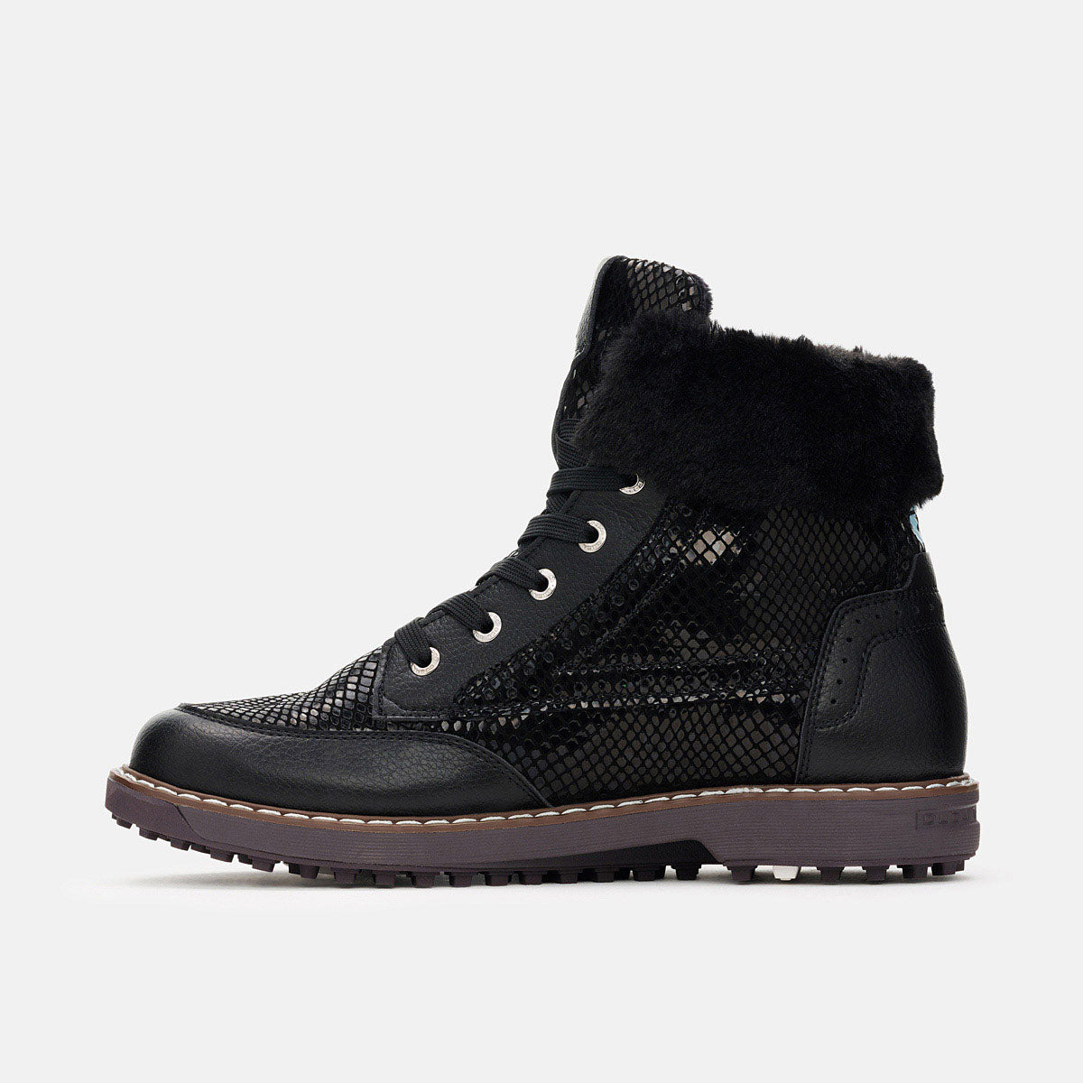 Dames zwart golfschoen