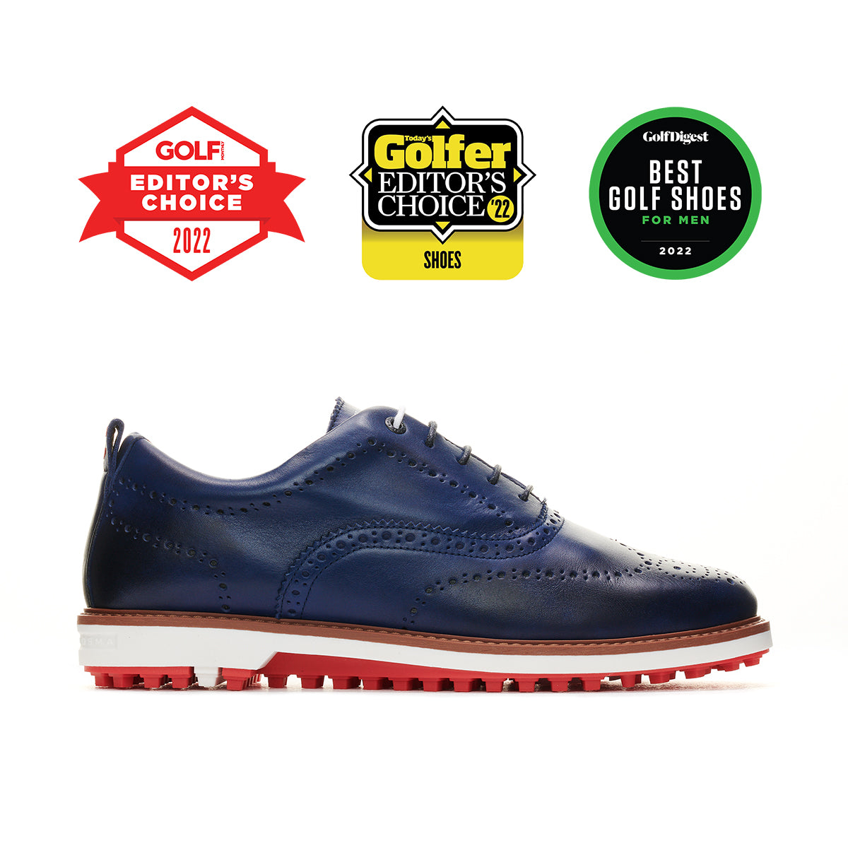 Churchill - Donkerblauw Heren Golfschoen | Duca del Cosma
