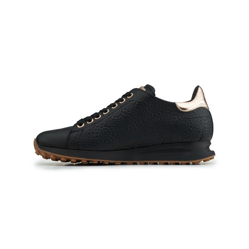 Atlantis - Zwart/Rosegoud Dames Golfschoen