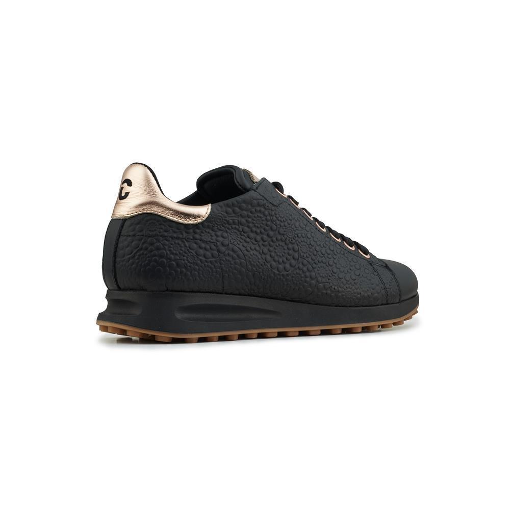 Atlantis - Zwart/Rosegoud Dames Golfschoen