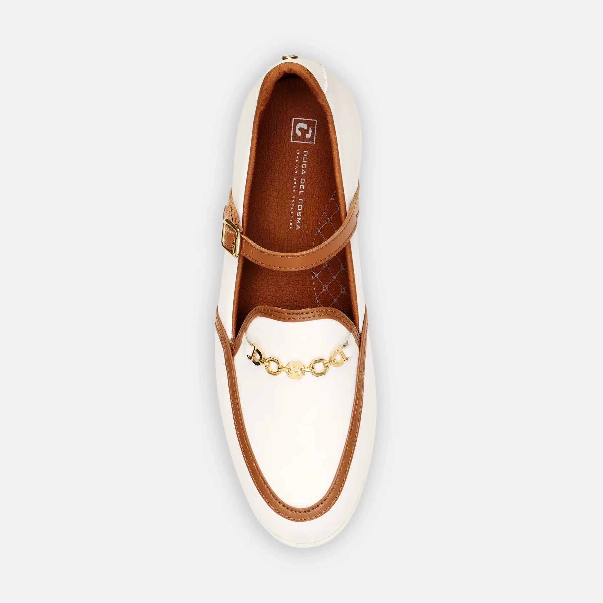 Witte Spikeless Golfschoenen, Witte Spikeless Dames Golfschoenen, Witte Dames Golfschoenen, dames Golfschoenen Duca del Cosma