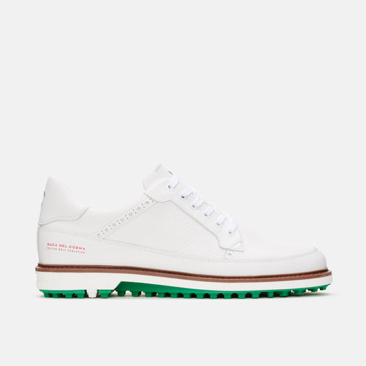 Witte Heren Golfschoenen, Golfschoenen Heren Wit, Golfschoenen Wit Heren, Heren Golfschoenen Duca del Cosma.