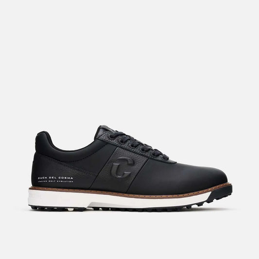 Leren golfschoenen zwart heren Duca del Cosma