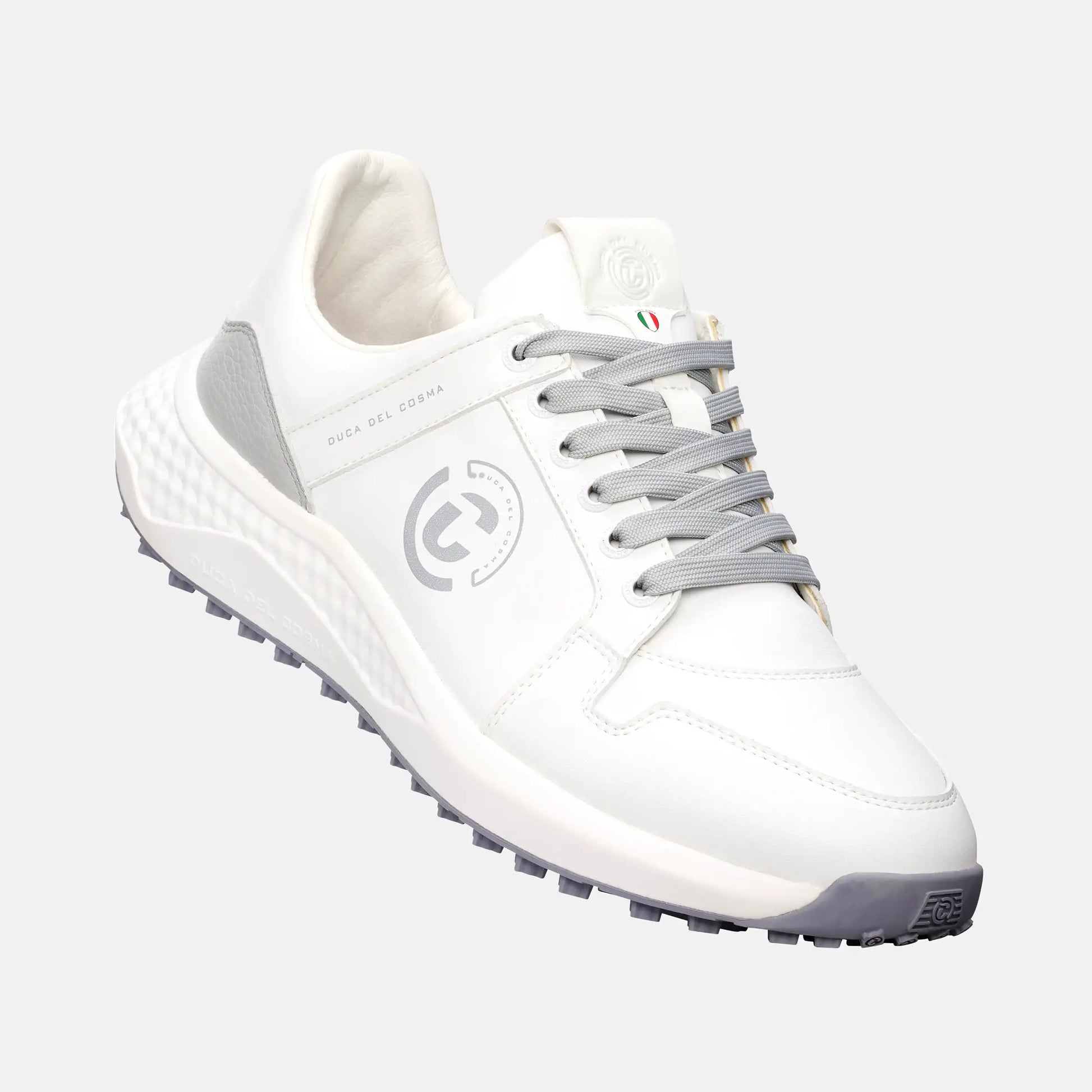 Witte golfschoenen zonder spikes voor heren Duca del Cosma