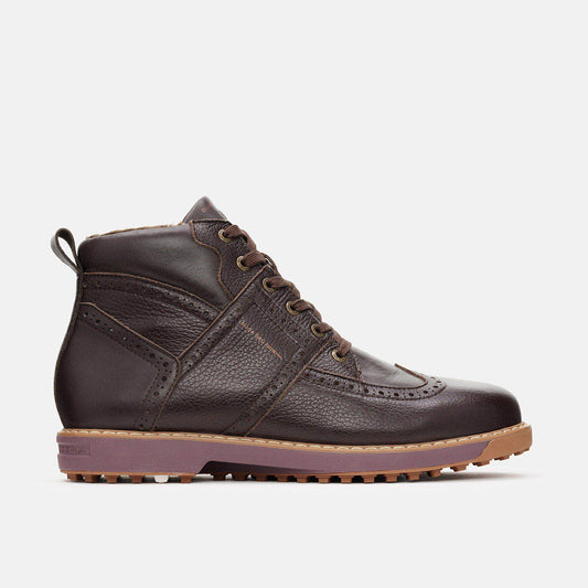 Heren bruin golfschoen
