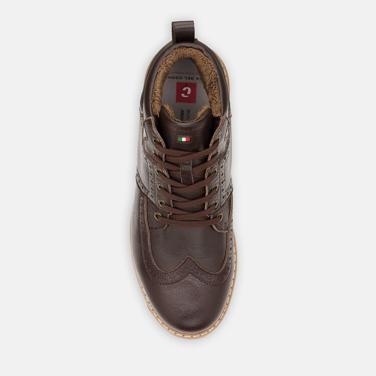 Heren bruin golfschoen