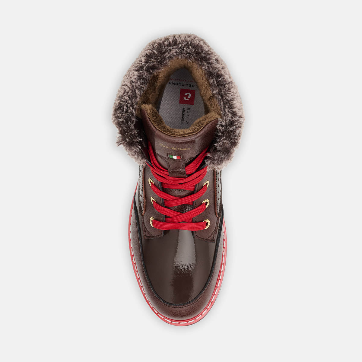 Dames bruin golfschoen