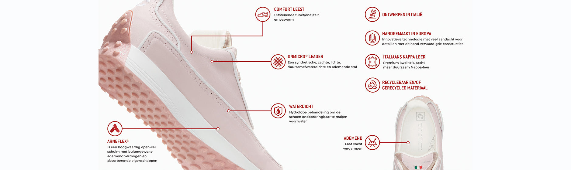 Roze dames golfschoenen