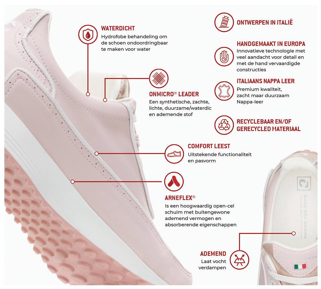 Roze dames golfschoenen